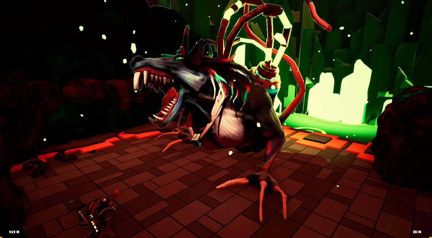 Game screenshot — boss encounter